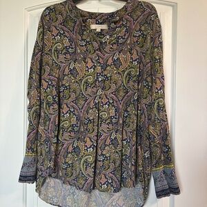 Loft Paisley Dress Shirt